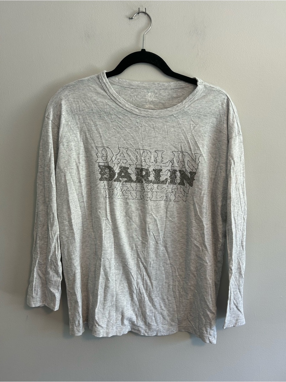 Aerie xs Gray darling graphic Long-Sleeve Shirt